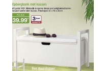 opbergbank met kussen