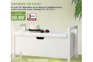 opbergbank met kussen