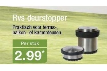 rvs deurstopper