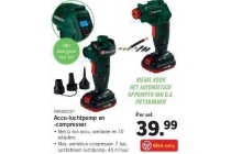 accu luchtpomp en compressor