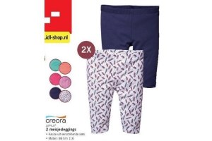 2 meisjesleggings
