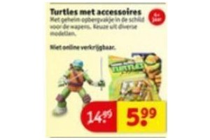 turtles met accessoires