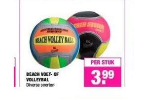 beach voet of volleybal