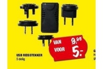 usb reisstekker