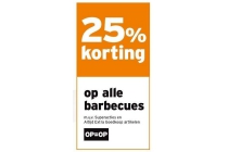 25 korting op alle bbq