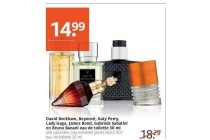 david beckham beyonce katy perry lady gaga james bond gabriela sabatini en bruno banani eau de toilette 30 ml