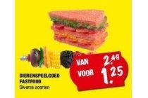 dierenspeelgoed fastfood