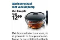 marineerschaal met vacuuempomp