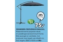 drammen zwevende parasol