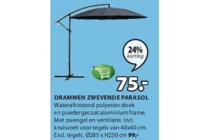 drammen zwevende parasol