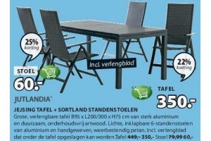 jejsing tafel sortland standenstoelen