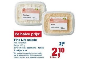 fine life salade beenham tonijn