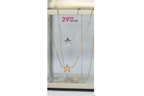 zilveren ketting goldplated ster