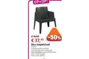 box stapelstoel