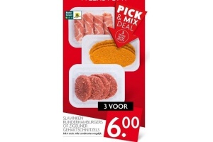 meere vleessoorten 3 voor eur6