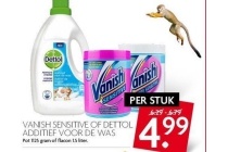 vanish sensitive of dettol additief voor de was