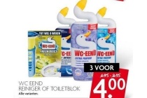 wc eend reiniger of toiletblok