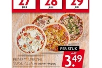 proef t verschil verse pizza
