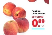 perziken of nectarines