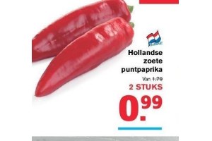 hollandse zoete puntpaprika