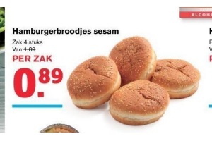 hamburgerbroodjes sesam