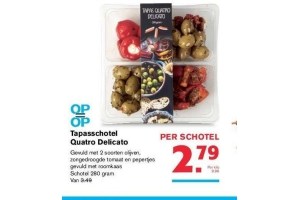 tapasschotel quatro delicato