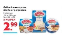 galbani mascarpone ricotta of gorgonzola