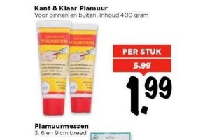 kant en klaar plamuur