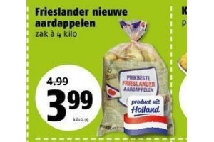 frieslander nieuwe aardappelen