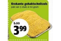 krokante gehaktschnitzels