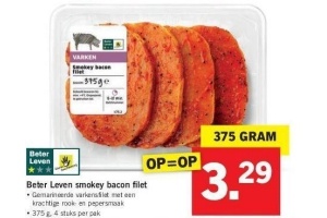beter leven smokey bacon filet