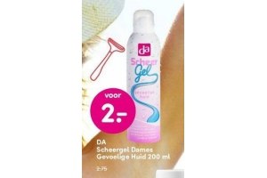 da scheergel dames gevoelige huid