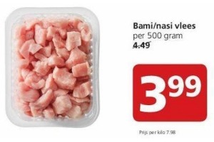 bami nasi vlees