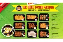 diverse soorten barbecuevlees eur2 50
