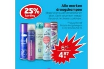 alle merken droogshampoo