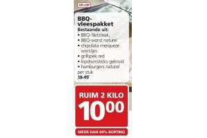 bbq vleespakket