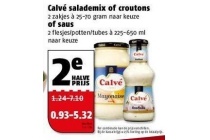 calve salademix croutons of saus