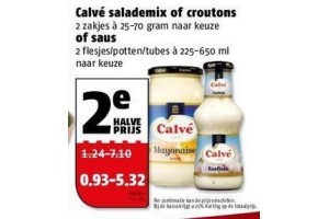 calve salademix croutons of saus