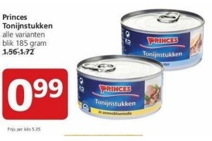 princes tonijnstukken