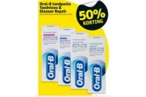 oral b tandpasta tandvlees en glazuur repair