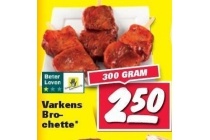varkens brochette