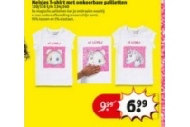 meisjes t shirt met omkeerbare pailletten