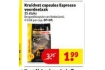 kruidvat capsules espresso voordeelzak