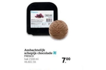 ambachtelijk schepijs chocolade