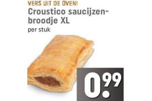 croustico saucijzenbroodje xl