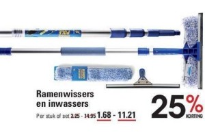 ramenwissers en inwassers