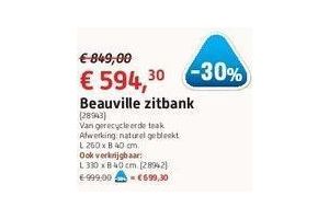 beauville zitbank