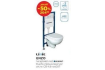 linie enzo hangtoilet geberit inbouwreservoir en luxe wc bril