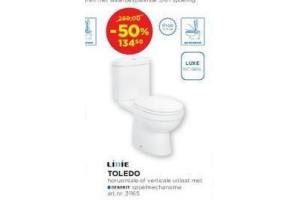 linie toledo toilet met luxe wc bril