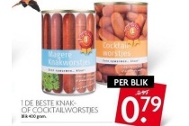 1 de beste knak of cocktailworstjes